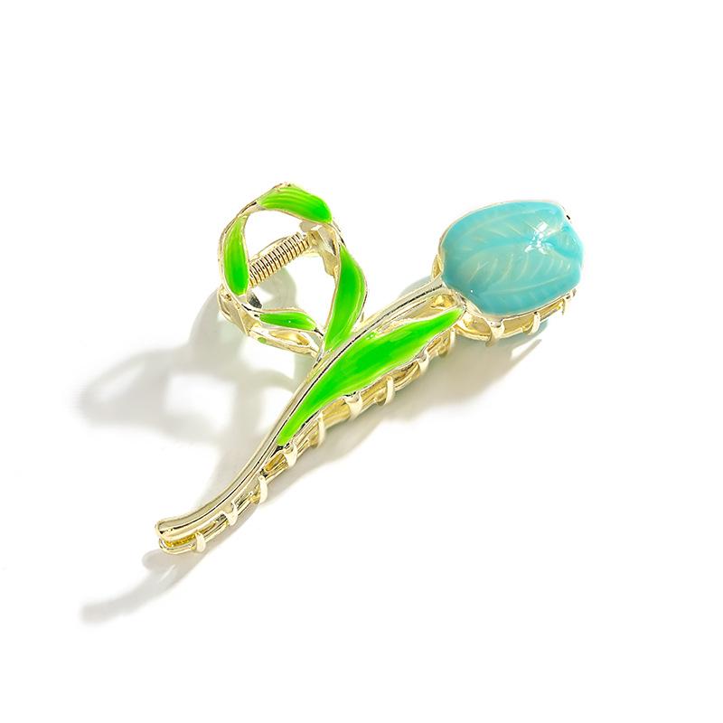 Charming Rose Hair Clip, Enchanting Tulip Hairpin, and Pastoral Wheat Ear Hair Accessories