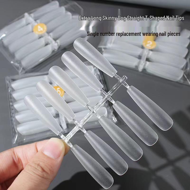 

Jia Naisi Extra Long T-Shaped Wearable Manicure Nail Pieces