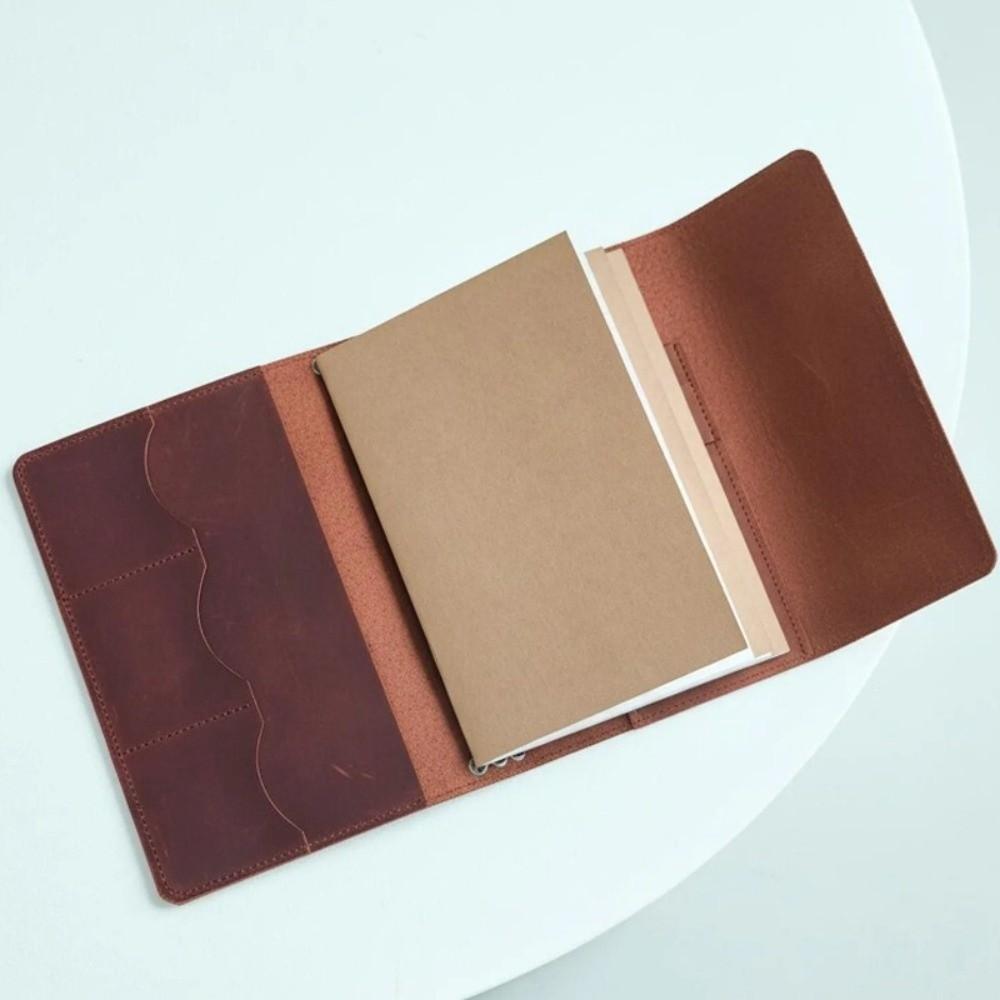 Refillable Notebook Organizer A5 Book Protective Cover Vintage Notebook Cover  For Hobby