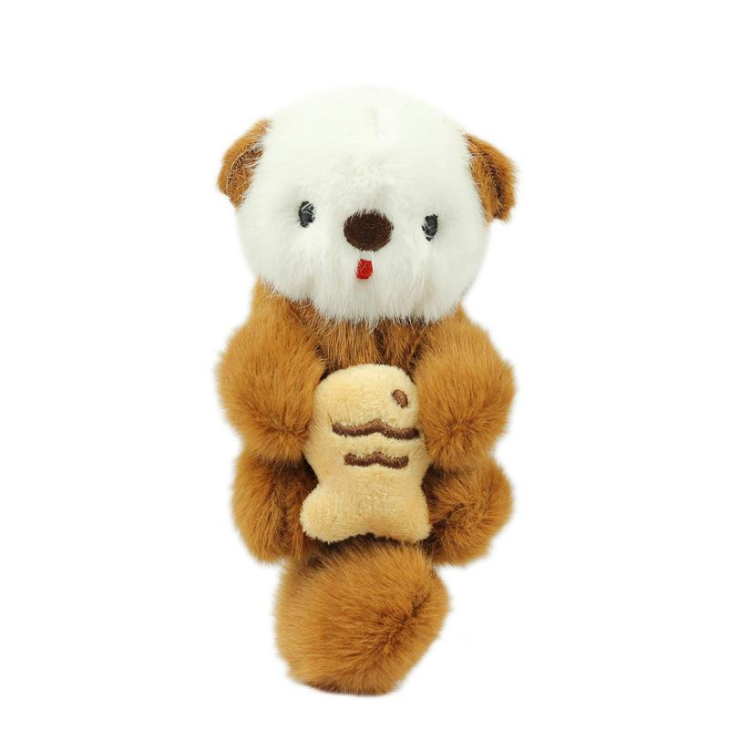 14cm Zeeotter Pop Hanger Speelgoed Hanger Cartoon Dier Nieuw Schattig Pluche Sleutelhanger Tas Hanger Kinderen Kerstcadeaus