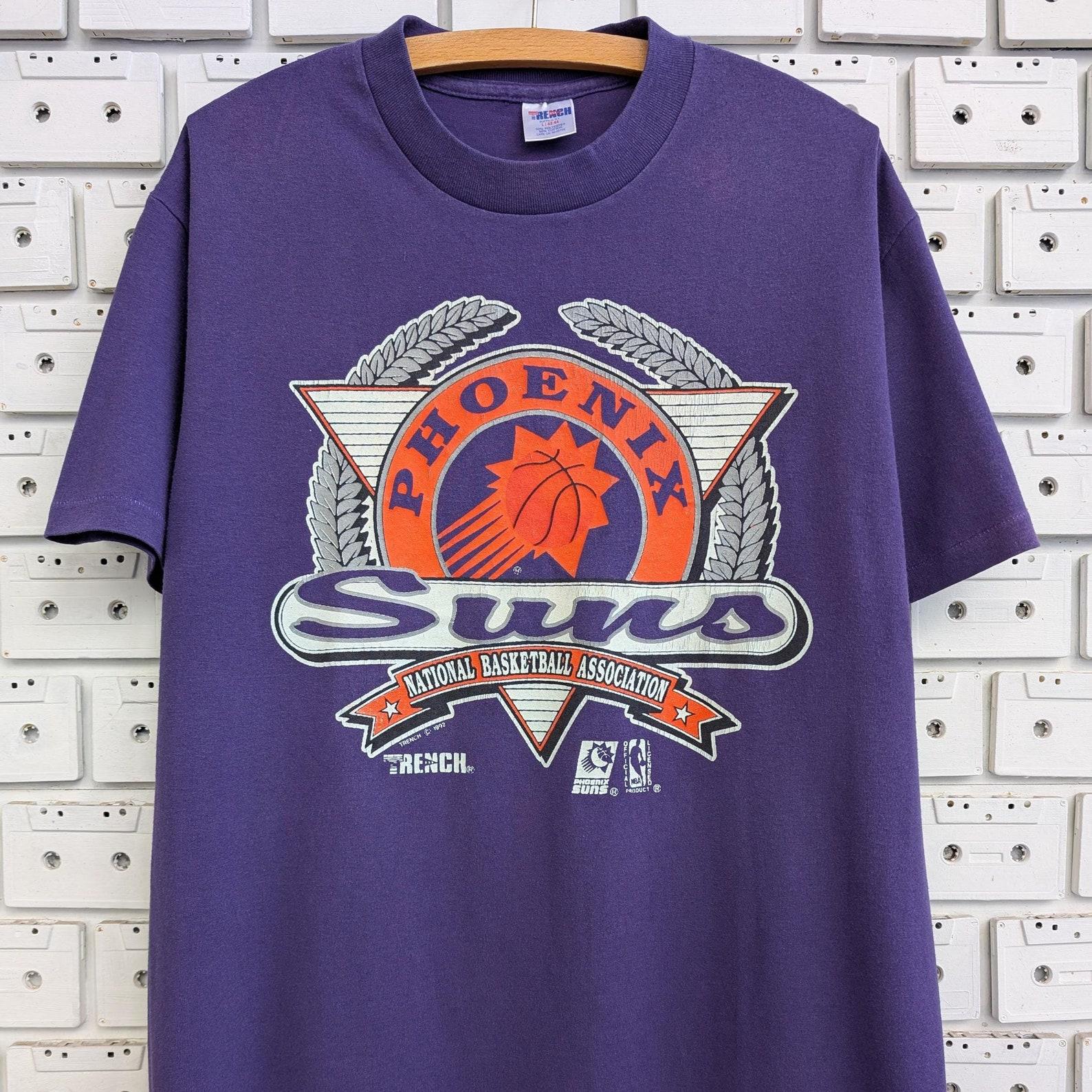 Vintage 1992 Phoenix Suns T shirt NBA Basketball Team Merch Trench Tee Size L L