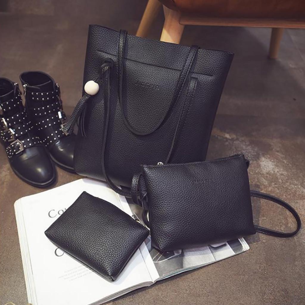 Fashion Women Tassels Leather Shoulder Bag Crossbody Bag Clutch Wallet Retro Bag