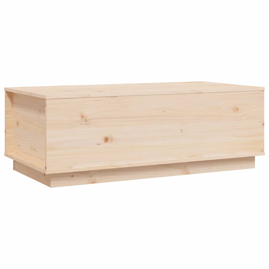 Vidaxl Stolik Kawowy, 100X50X35 Cm, Lite Drewno Sosnowe