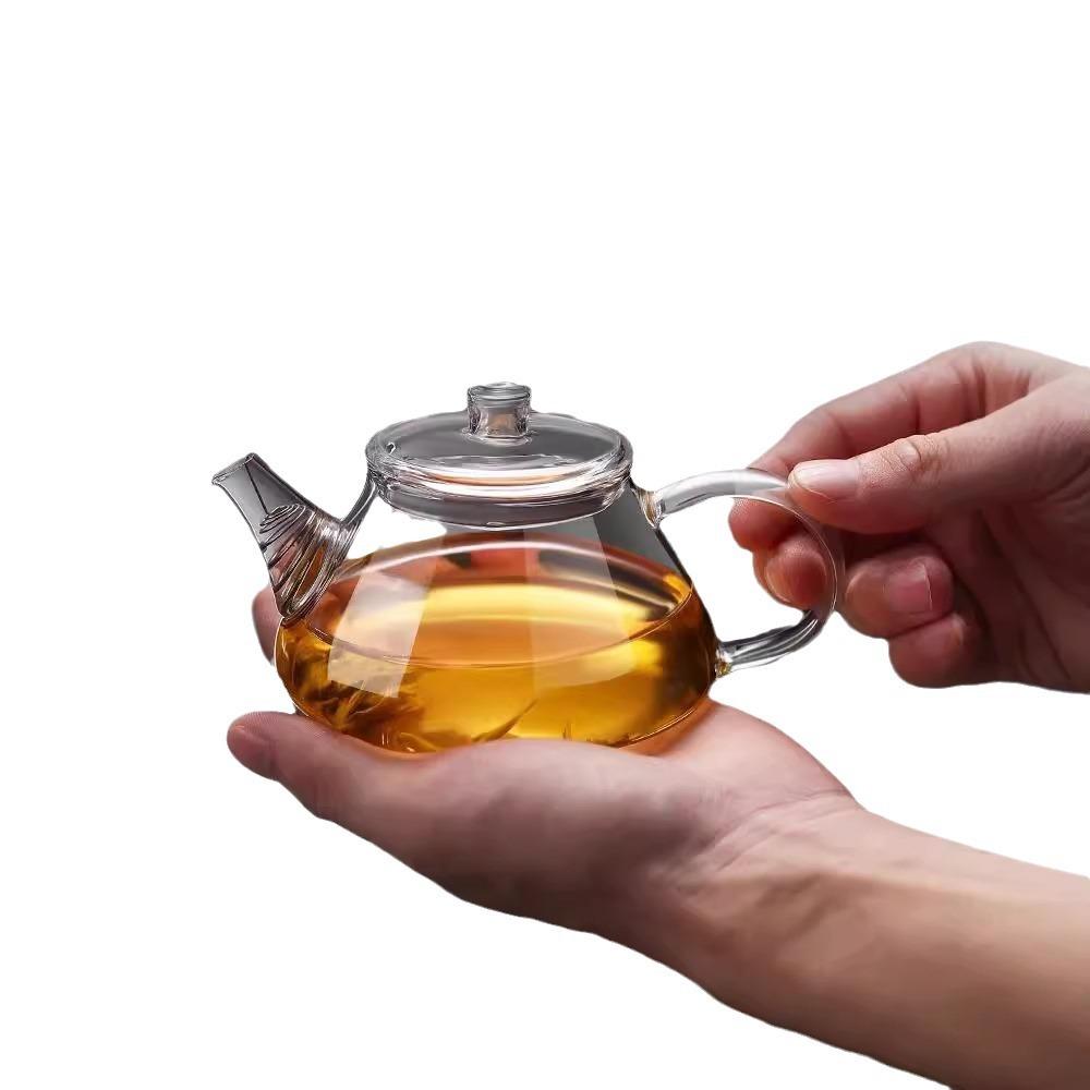 Heat Resistant Mini Glass Teapot With Filter Brewing Flower Tea Kettle Household Kung Fu Tea Pot Teaware