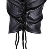 Unisex Donna Uomo Cosplay Maschera Facciale Halloween Sexy PU Pelle Coulisse Maschere Complete Cappuccio per Gioco di Ruolo Costume Copricapo
