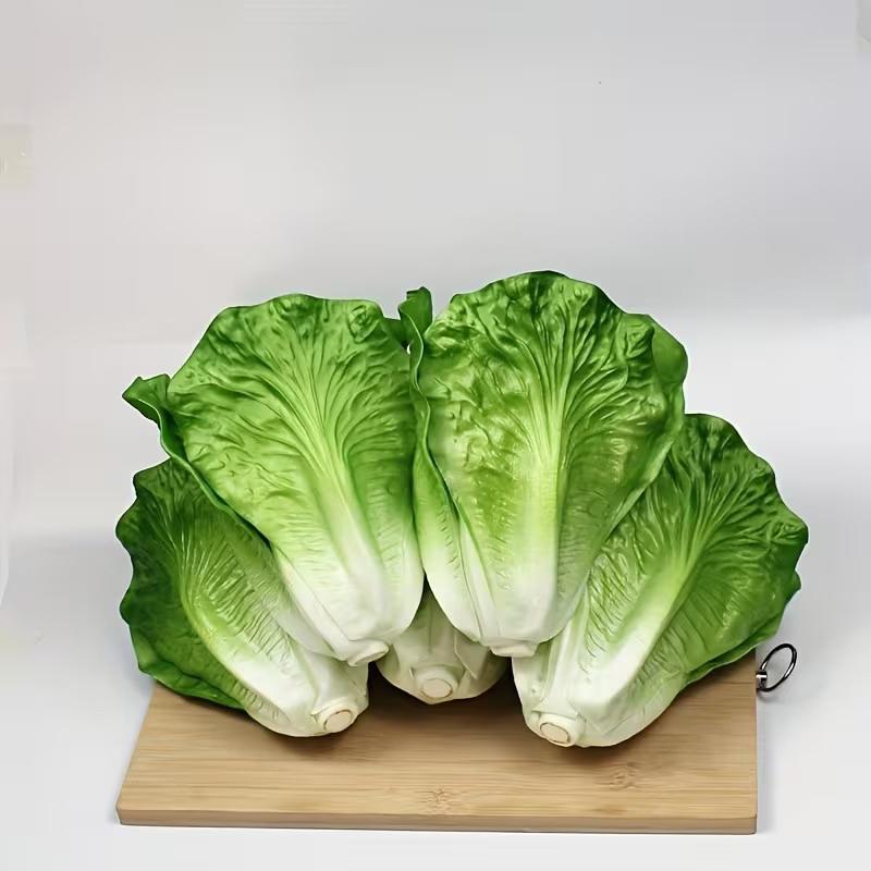 Realistic Artificial Lettuce Simulation Vegetable Models Ideal For Restaurant Displays, Pography Props, And Home Decorations