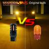 2Pcs BA15S P21W LED No Hyper Flash Amber Yellow T20 W21W 7440 WY21W 1156 BAU15S PY21W LED Bulbs Car Turn Signal Light 12V-24V