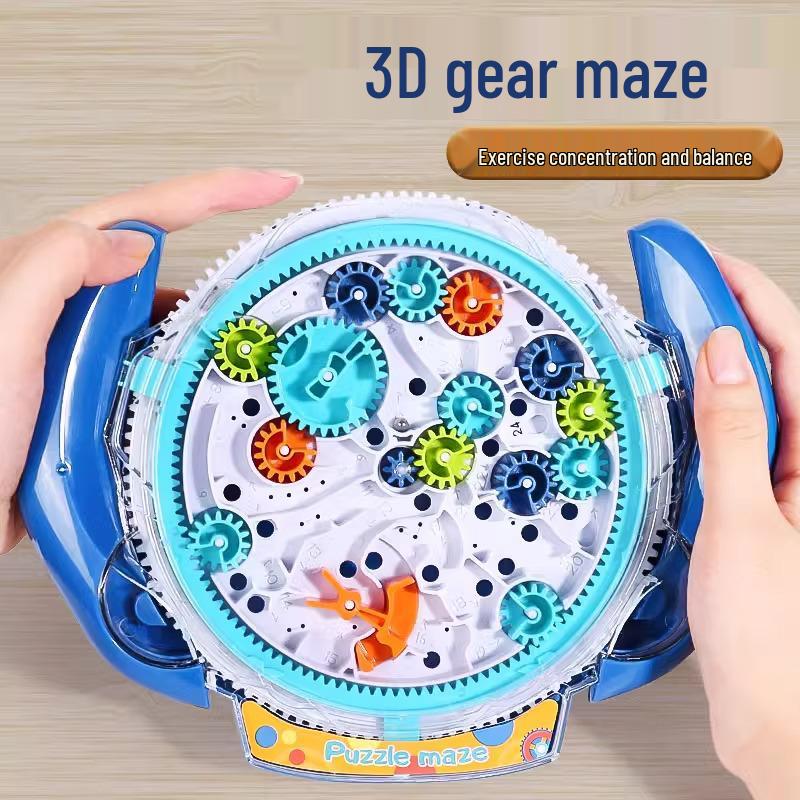 3D Cube Maze Gear Toy: Rolling Ball Challenge for Kids 8-12 – Enhances Intelligence & Concentration.