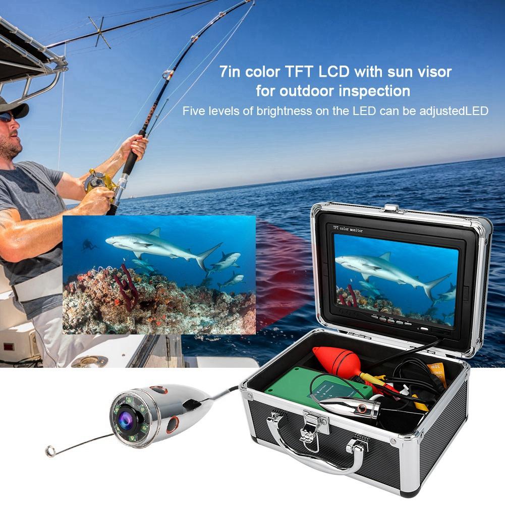 7in TFT Wifi CMOS 1000TVL Underwater Video IR Camera Monitor IP68 65.6ft