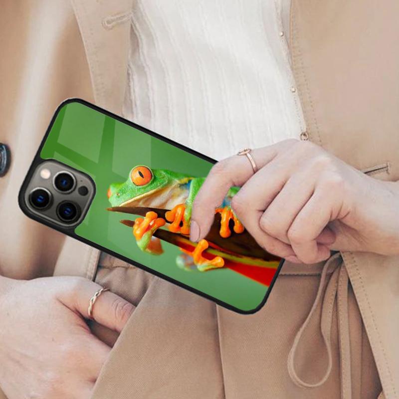 CUTE GREEN TREE FROG Magnetic Phone Case For APPLE iPhone 17 Air 16 14 13 12 Pro Max 15 Plus Wireless Charge With MagSafe Cover