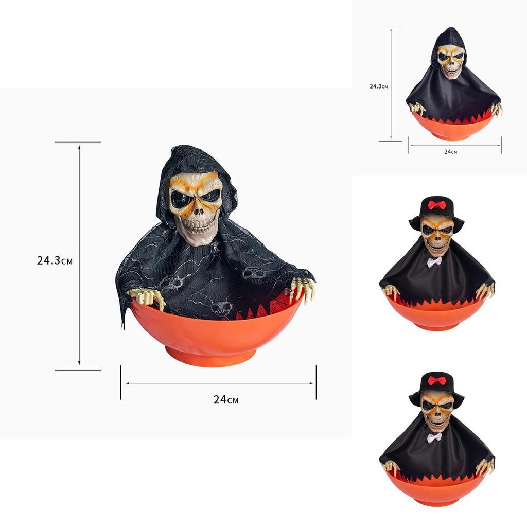 Halloween Candy Bowl Dish Motion Ghost Fruit Bowls Eyes Glow And Creepy Sound