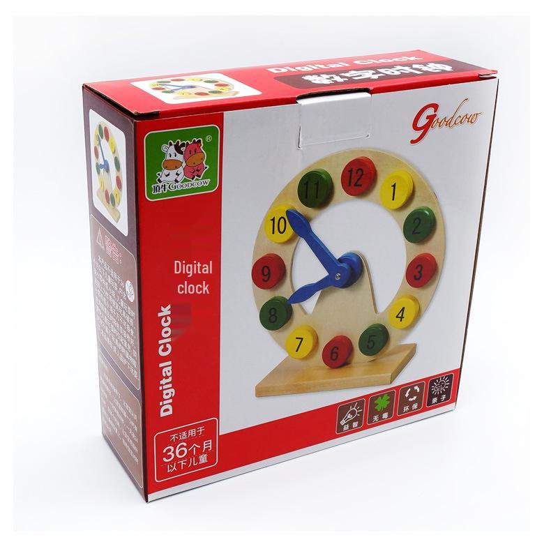 Montessori Educational Clock: Early Learning Math and Number Recognition Toy for Children