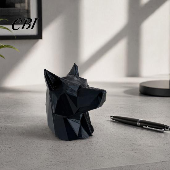 Animal Shaped Car Ornament 3D Printed Wolf Trailer Hitch Decoration, Howling Head for Truck SUV Rear Bumper, Matte Finish Outdoor Vehicle Decor