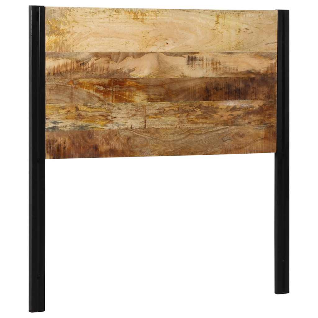 Headboard 100 cm Solid Mango Wood and Iron