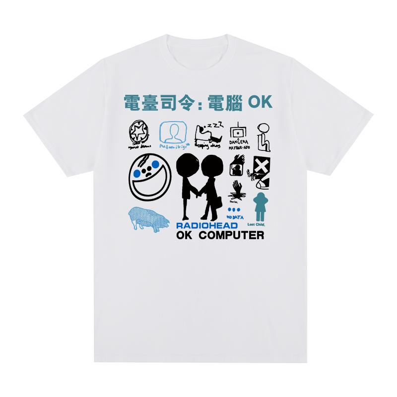 

Radiohead Vintage Tshirt The Bend Funny Rock Boy Camisetas Hombre Hip Hop Cotton Unisex T shirt New TEE TSHIRT Womens tops S