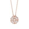 Collier Cœur d'Amour Trèfle à Quatre Feuilles pour Femmes Chaîne de Clavicule Luxe Léger Niche Cadeau d'Anniversaire Saint-Valentin Qualité