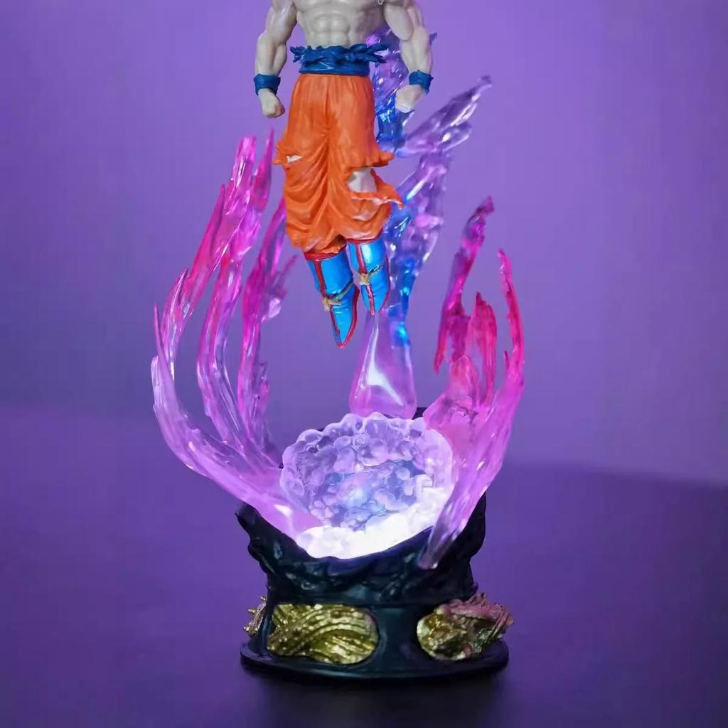 24cm PVC Statue Dragon Ball Z Goku Ultra Instinct Figur Ultra Instinto Goku Figuren Sammlung Modell Spielzeug Geschenke