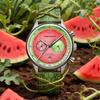 TIME TOKEN Chronograph Japan Miyota OS21 Movement Men's Watch Watermelon Dial Waterproof Domed Sapphire Calendar Style