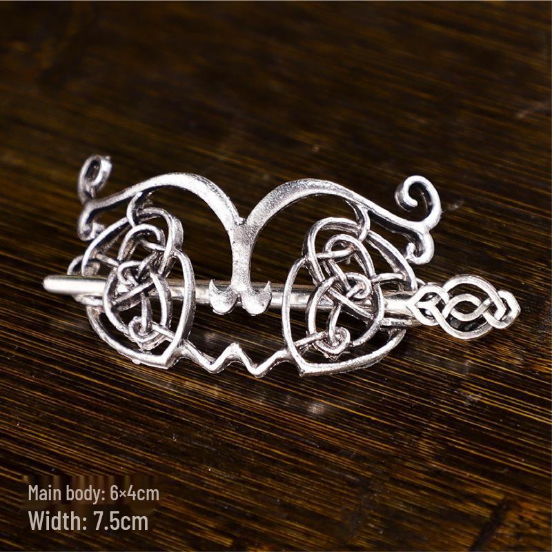 Hanfu Haarkrone: Unisex Kopfschmuck im antiken Stil mit Haargummi und Nadeln für Cosplay, Fotografie und Auftritte.