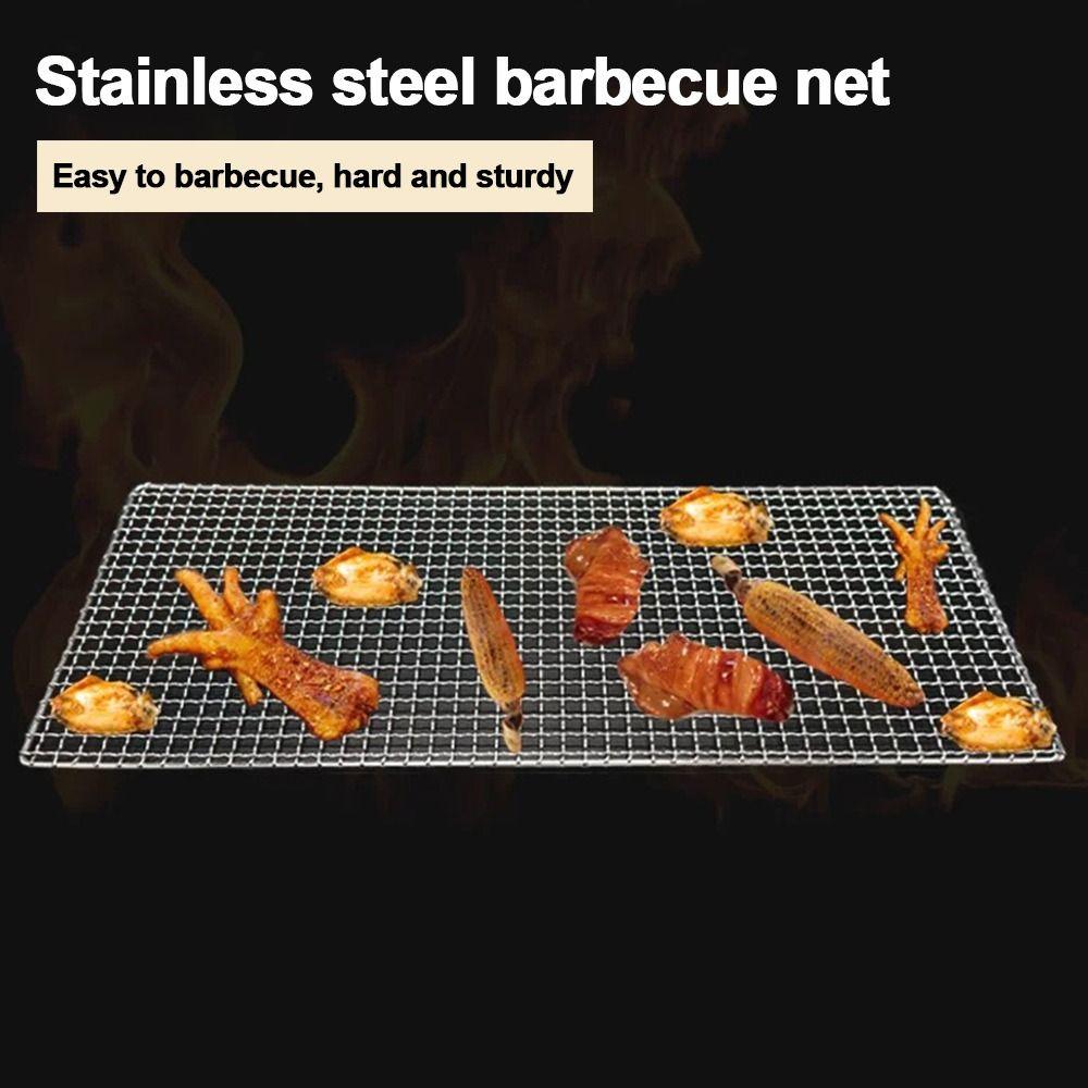 Grillroste aus Eisendraht Wiederverwendbare Bratrostnetze Neue Grillnetze