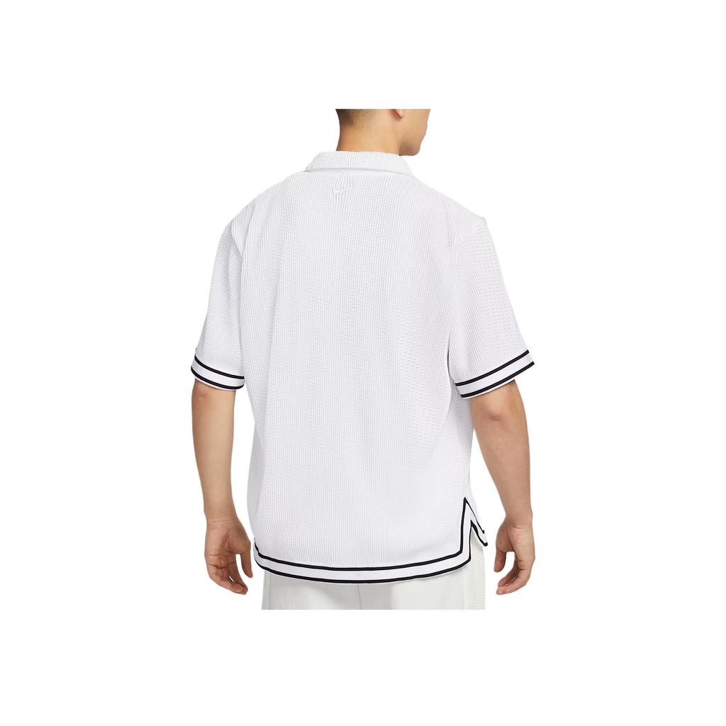Nike SS25 Fashion Soft Comfortable Versatile Short Sleeve Shirt Men shirts White IB0021100