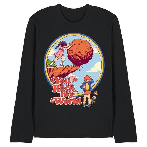 Steven Rhodes Unisex Adult You Rock My World Long-Sleeved T-Shirt