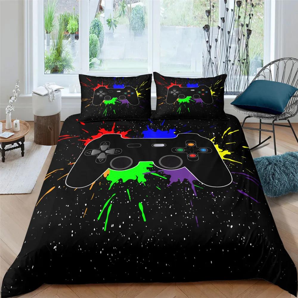 Home Textiles Bedding Set Gamer Life 3D Pattern Printed Duvet Cover Set Twin Full Queen King Boys Adults Polyester Quilt Cover