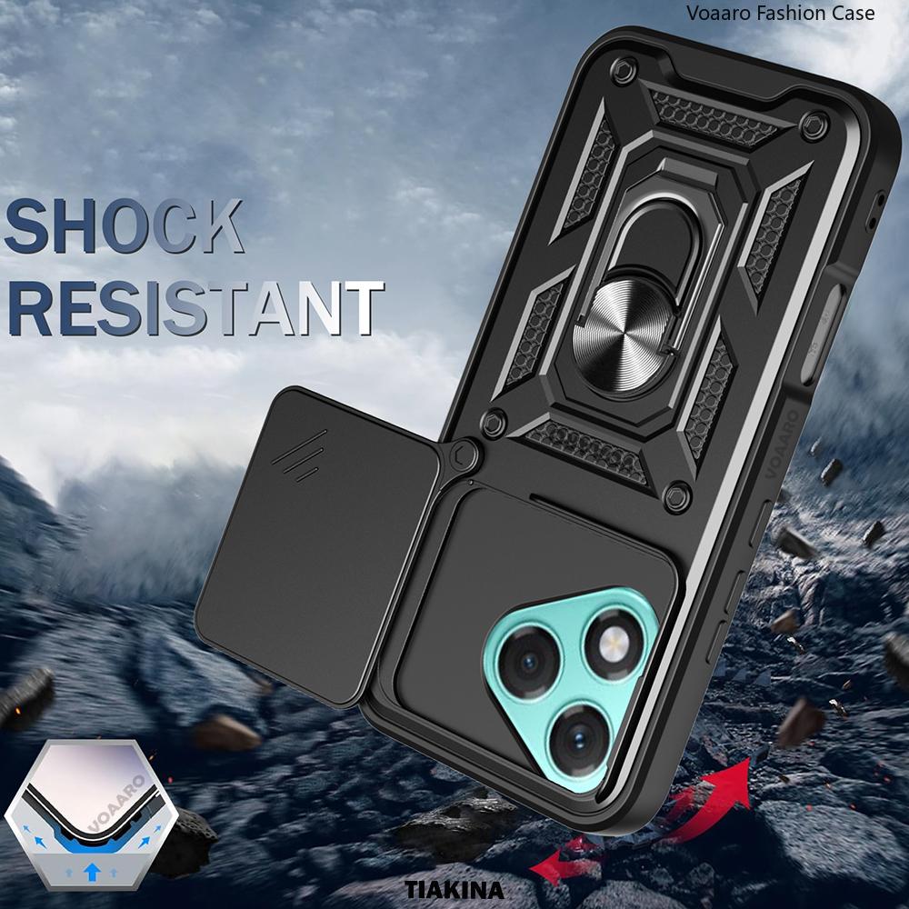 Slide Lens Push Window Armor Funda for Honor 400 Lite Case Magnetic Rotate Ring Stand Holder Cover for Honor 400 Full Back Case