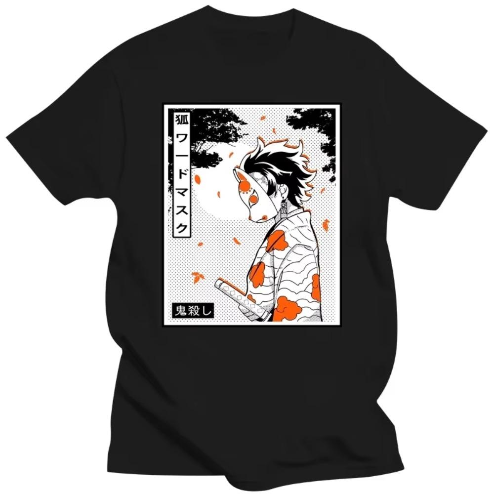 Demon Slayer Kimetsu No Yaiba T Shirt Men Cotton Tee Tops Anime Manga Tshirts Short Sleeve Fashion Streetwear T-shirt Oversize