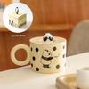 Cute Ceramic Coffee Mug with Lid