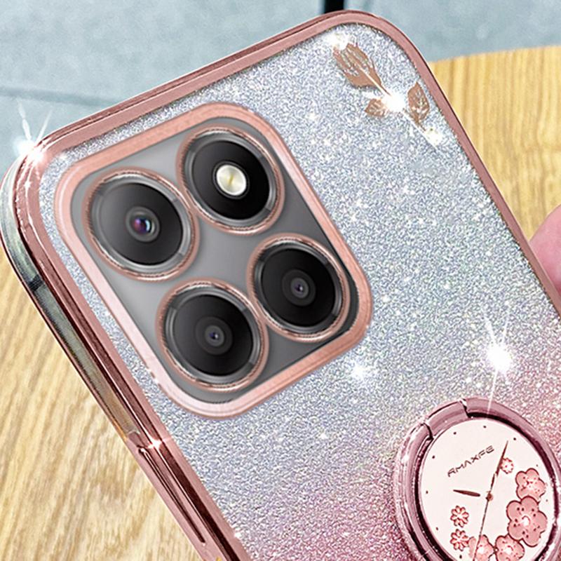 KADEM For Honor X6a 4G Case Ring Holder TPU Phone Shell Kickstand Phone Cover