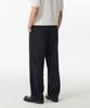 Musinsa Standard Crepe One-Pleat Wide Elastic Pants [Black]