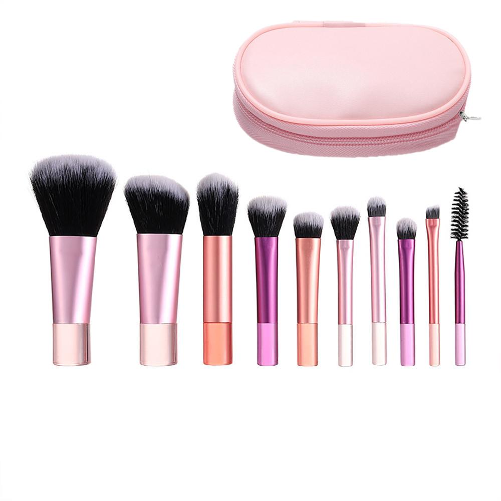 Mini Reise Make-up Pinsel Set Tragbar Puder Rouge Nasenkontur Lidschatten Pinsel Buntes Schönheitswerkzeuge Kit