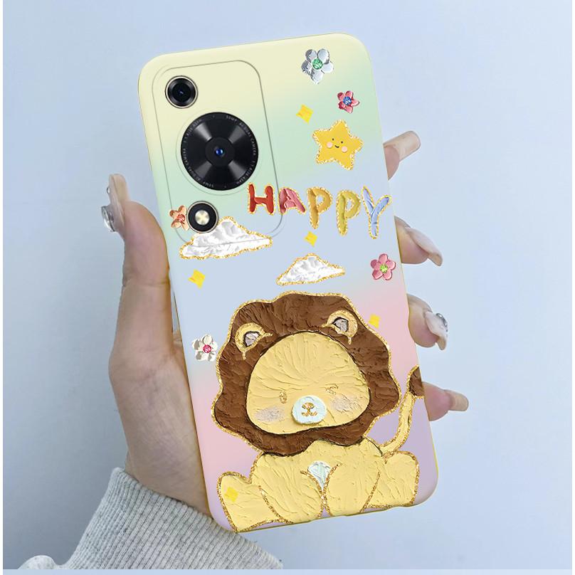 Handyhülle für Huawei Nova Y72 Hüllen 6,75" Niedliche Panda-Astronauten-Abdeckung für Huawei Enjoy 70 NovaY72 MGA-LX3 Weiche Silikonhülle
