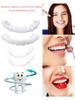 2 Pairs Dentures Teeth Protect Your Teeth Temporary Teeth Regain Confident Smile Upper False Tooth Cover Snap for Men and Women