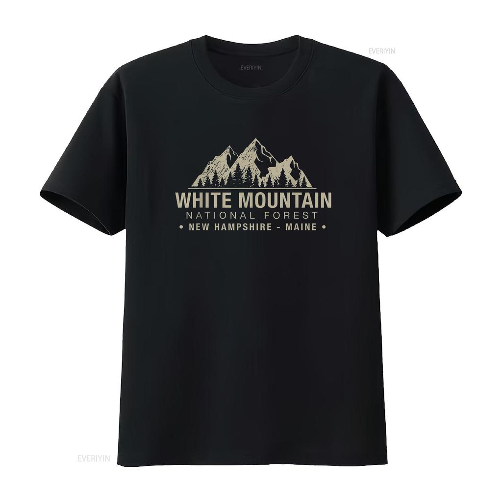 White Mountain National Forest New Hampshire Maine T Shirt vintage Washed Unisex Stylish Top For Everyday Wear homme Casual