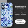 Blue Evil Eye Popular pattern Phone Case For iPhone 17 16 15 14 13 12 11 X XR XS 8 Plus Mini Pro Max Soft black Shockproof Cover