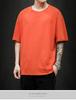 New Summer Men's T Shirt Fashion Solid T Shirt Mens Oversized Hip Hop Short Sleeve Casual Cotton Mens Streetwear Top Tees