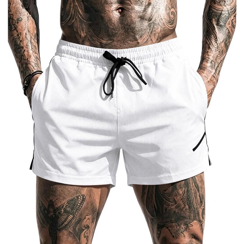 Pantaloncini Sportivi da Uomo in Rete ad Asciugatura Rapida Stile Europeo & Americano - Pantaloni Fitness Running Casual Traspiranti 3/4