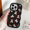 Cute Bow Bear Case for iPhone 15 Plus 14 17 Air 11 XR 16 Pro Max 13 12 8 Soft Phone Cover