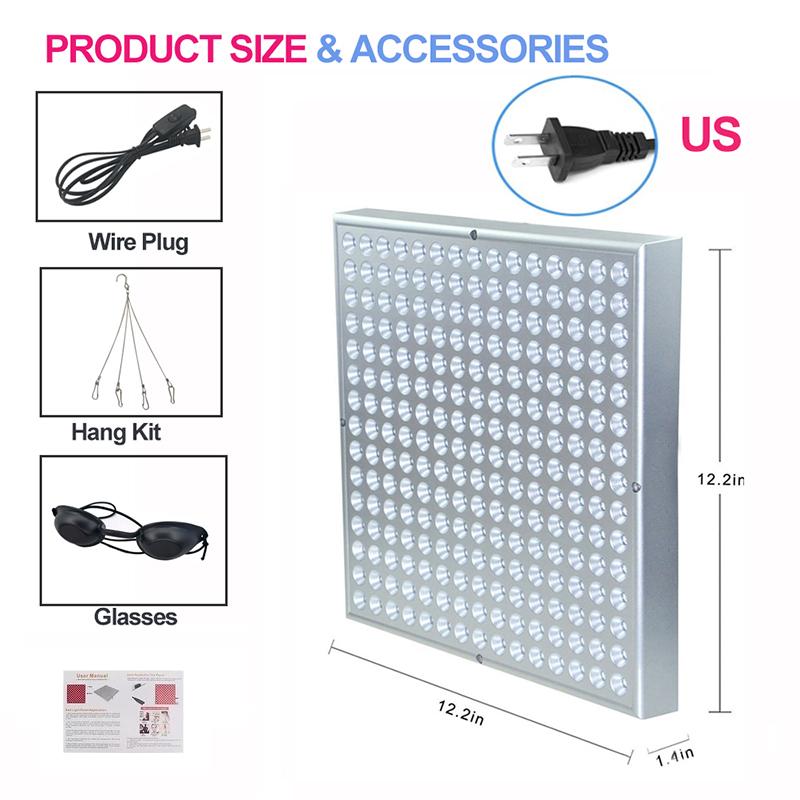 NEUES LED-Lichttherapie-Panel 45W Körper-Schmerzlinderungsbehandlung 660nm 850nm Nahinfrarot Ganzkörper Gesicht Anti-Aging Rotes Wachstumslicht