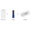 4 Pcs Battery Converter Adaptor AA to D Size Battery Protective Case Holder PP Material