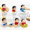 Crayon Shinchan Pvc Figure Set With Blind Box Display For Collectors And Kids