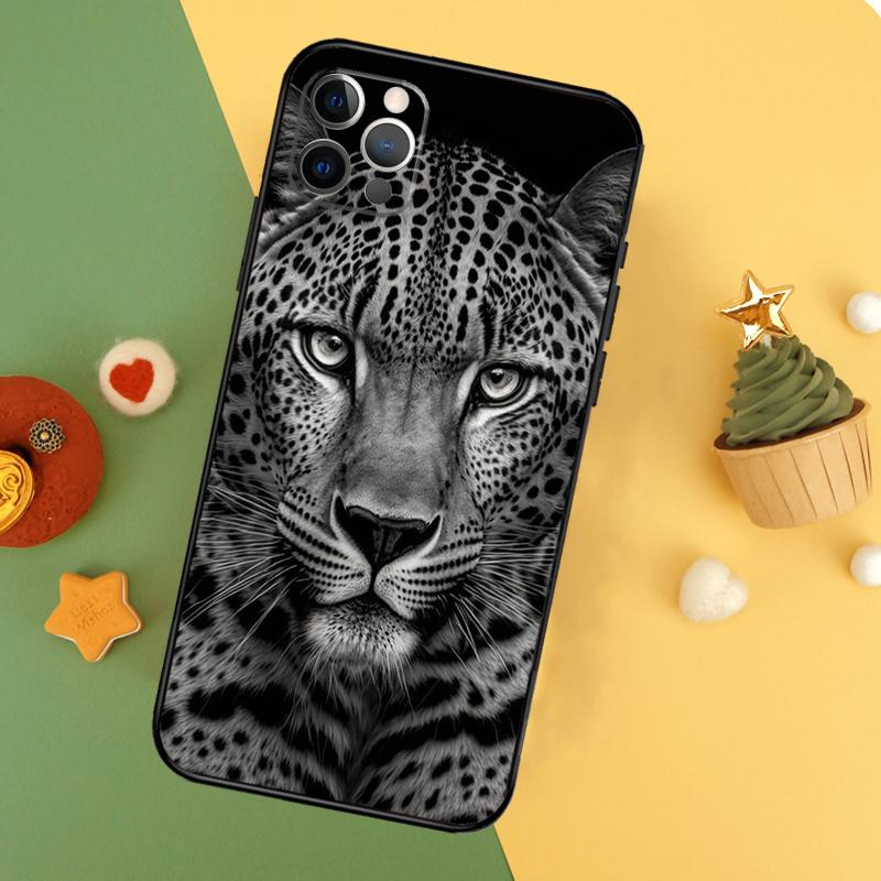 Leopard Tiger Lion Animal Phone Case For iPhone 17 16 14 13 12 11 15 Pro Max 12 13 Mini 16E 17 Air Shockproof Cover