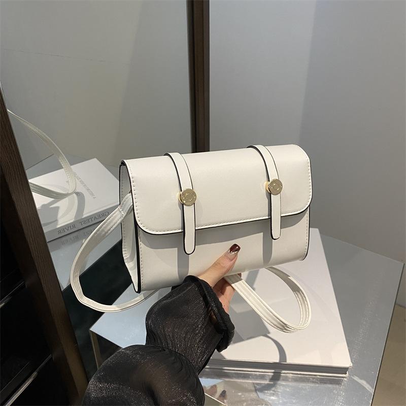 European and American Fashion Simple Retro Foreign Style Bag Women's Bag 2025 Autumn New Small Square Bag Oblique Span Handbag