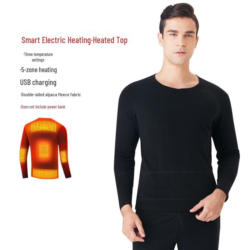 Winter Graphen USB Beheiztes Unterwäsche-Set für Herren & Damen: Intelligente elektrische Wärmekleidung