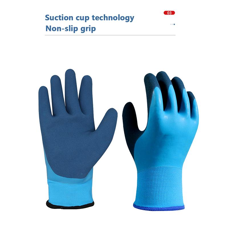 1 Paar Arbeitshandschuhe mit PU-Handflächenbeschichtung Sicherheitsschutzhandschuh Nitril Professionelle Sicherheitslieferanten Verdickt und warm