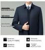 Brand Men's Cold-Proof Cotton Jacket: Autumn Winter Business Casual Non-Iron Warm Silk Coat for Middle-Aged Men