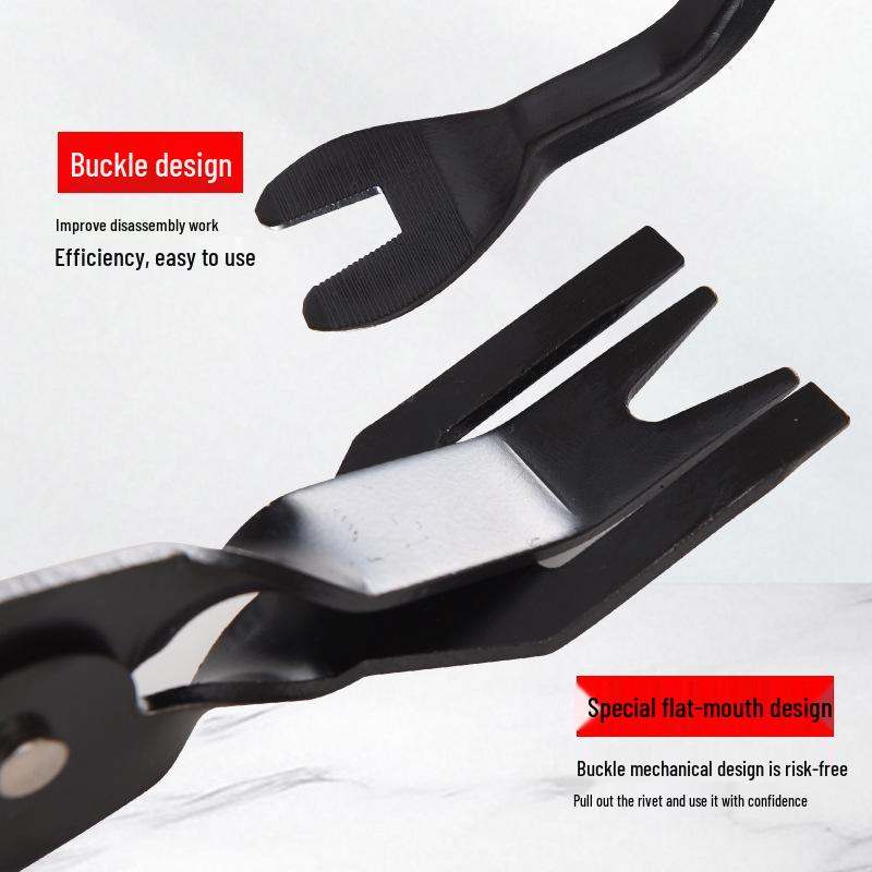 Car Interior Pry Tool Set: 6" & 8" Rocker, Buckle, Screwdriver, Light Opener, Audio Removal Bar