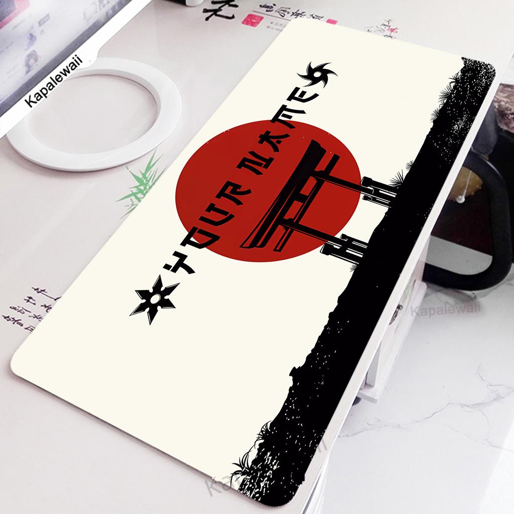 Gamer Mousepad Large Samurai Gaming Mouse Pad Computer Keyboard Pads Locking Edge Mouse Mat XXXL Gaming Mats Xmm Desk Mat